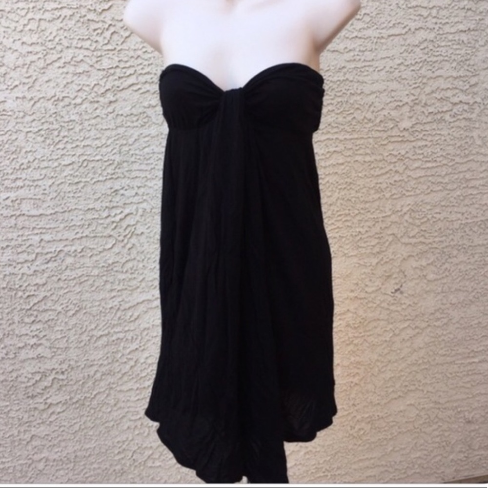 Free People black Strapless dress